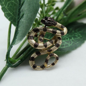 Zlatá brošňa had